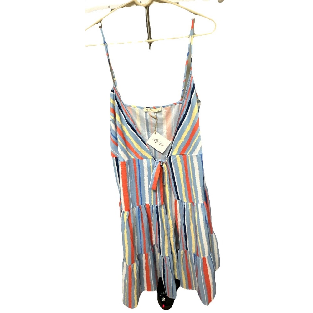 La Ven Multicolor Stripped Top Women's Size Medium  Sleeveless